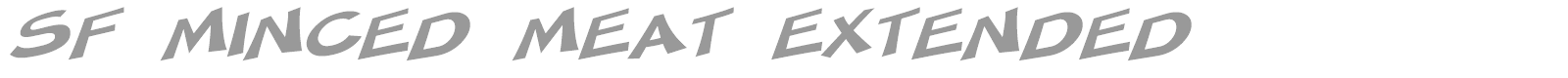 SF Minced Meat font preview